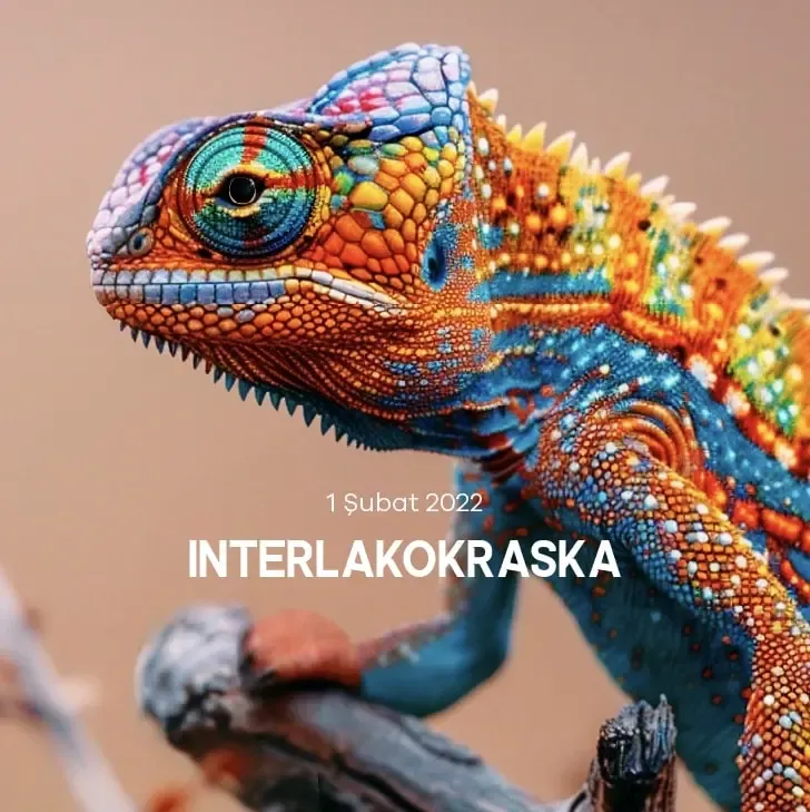 camaleon pintura vibrante